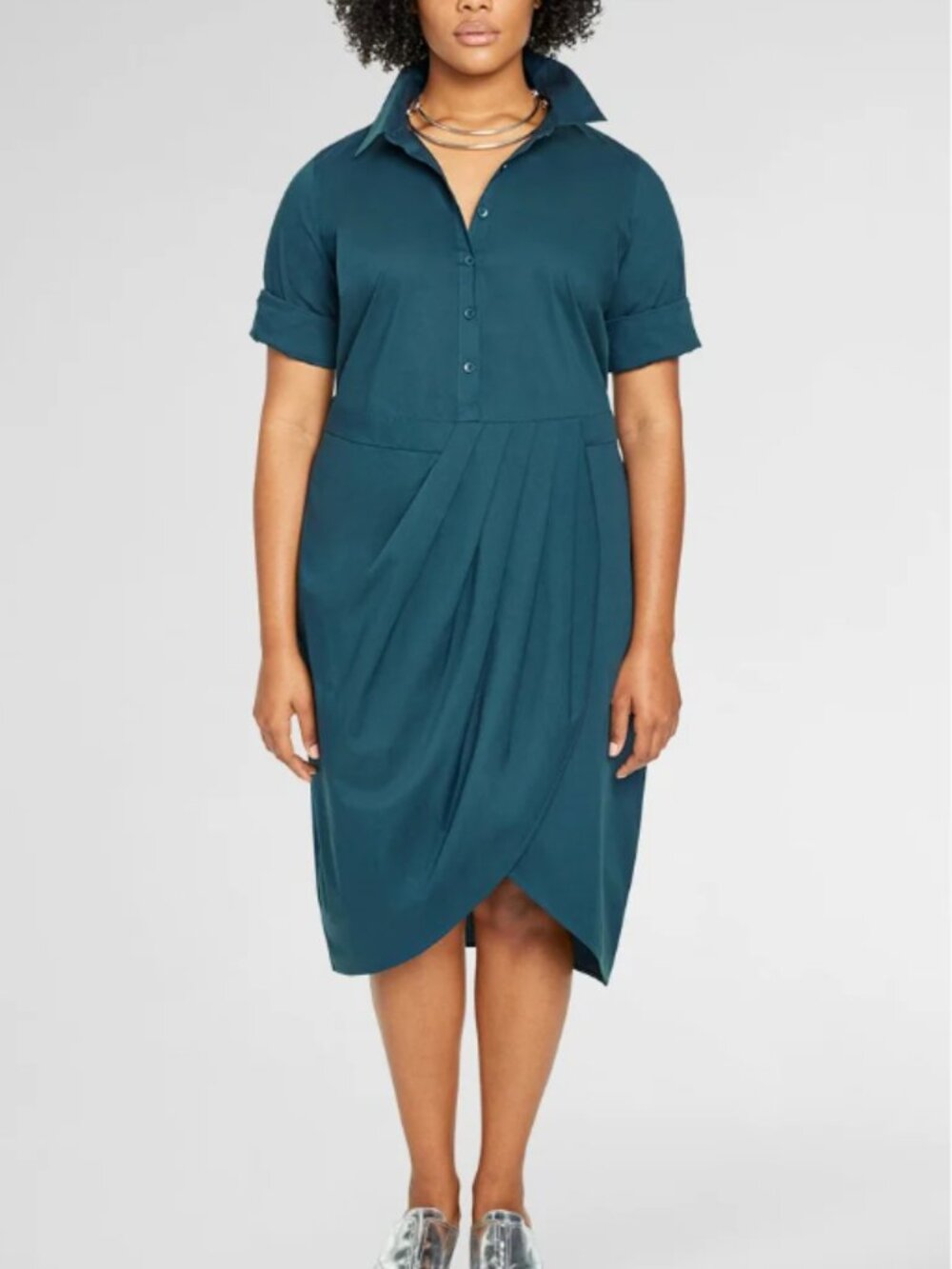 Universal Standard x Danielle Brooks Danielle Dress Teal Size 10-12